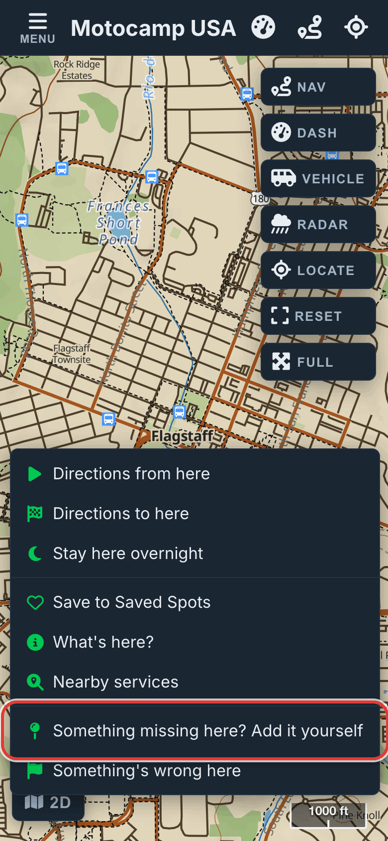 Press and hold the spot, on a phone