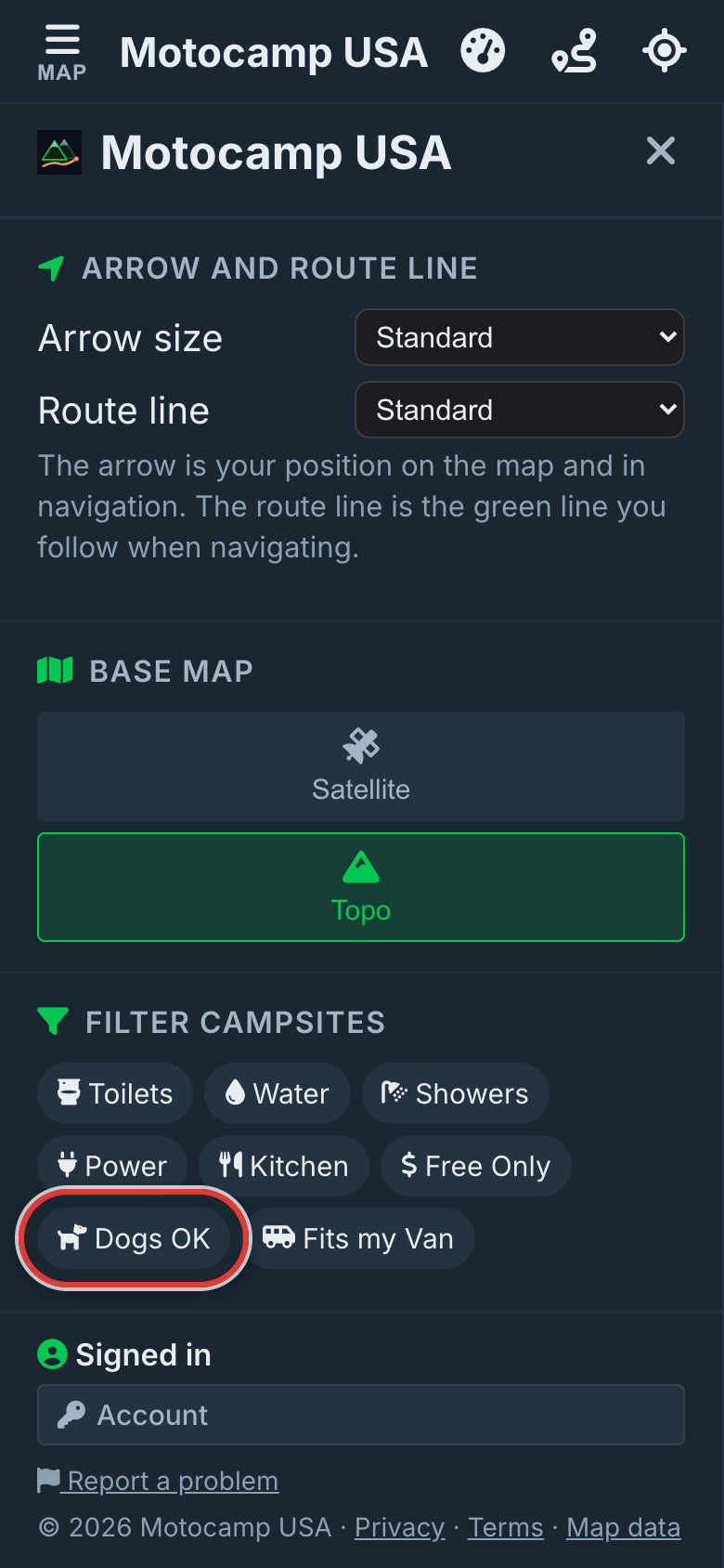 Open Menu, then Layers, on a phone