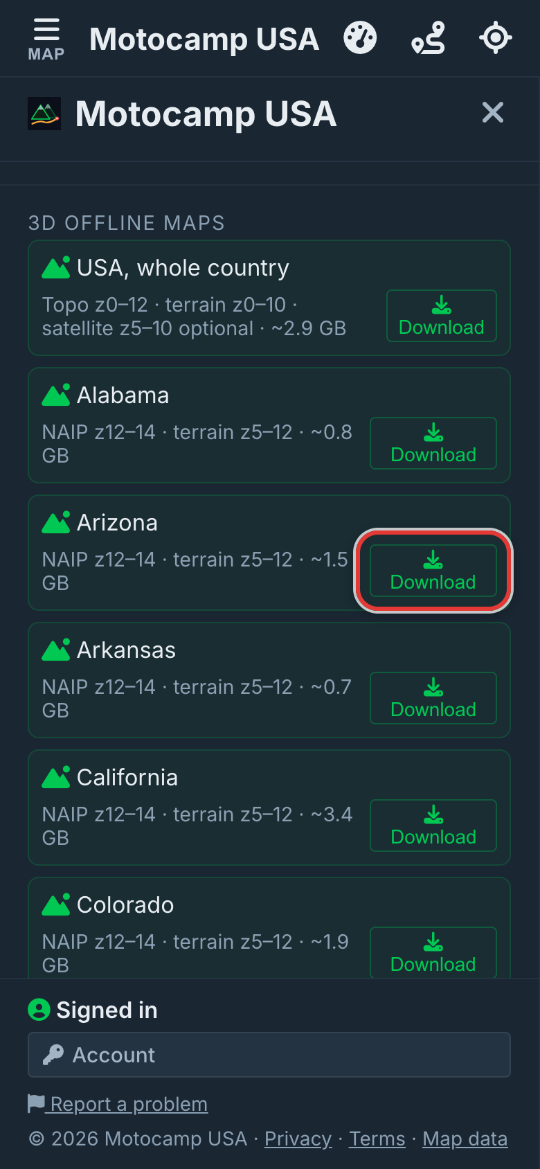 Head out and tap Nav, on a phone