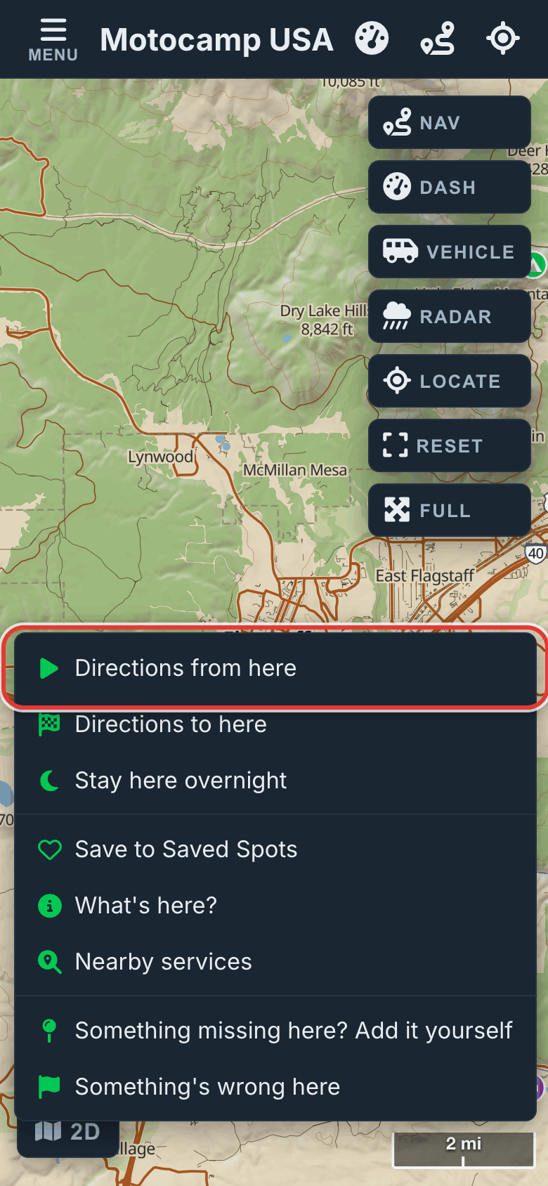 Or build it on the map, on a phone