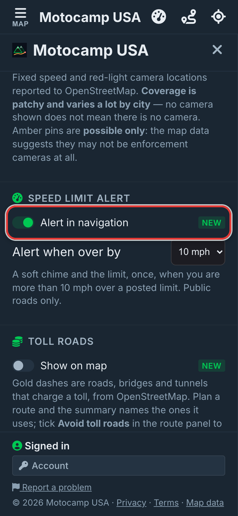 Turn it off any time, on a phone
